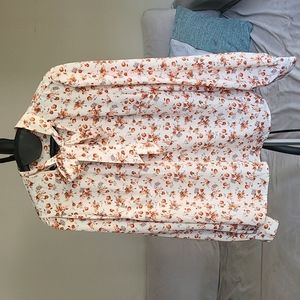 Papaya Large Floral Blouse